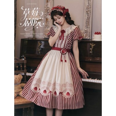 NyaNya Strawberry Theater Cookie Bear Theater T-Shirt Hoodie JSK and One Piece(Reservation/Full Payment Without Shipping)